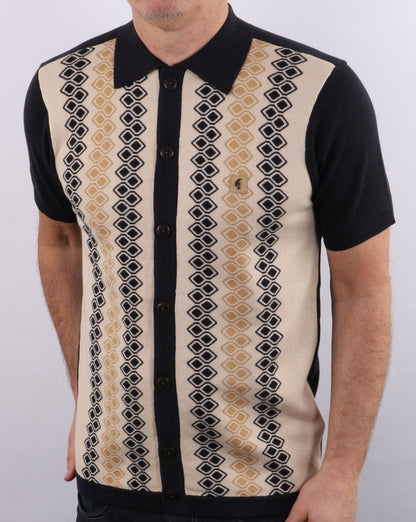 Gabicci Vintage Olivier Knitted Polo Navy