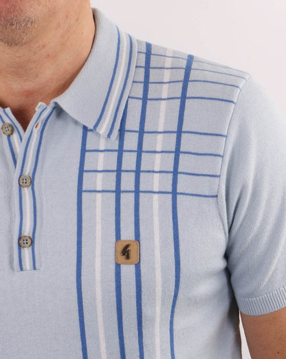Gabicci Vintage Bale Polo Ice Blue