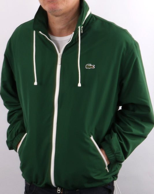 Lacoste Lacoste Water Resistant Windbreaker Green