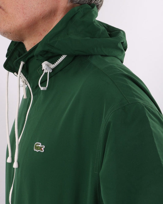 Lacoste Lacoste Water Resistant Windbreaker Green