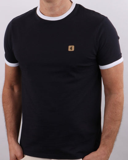 Gabicci Vintage Ringer T-shirt Navy
