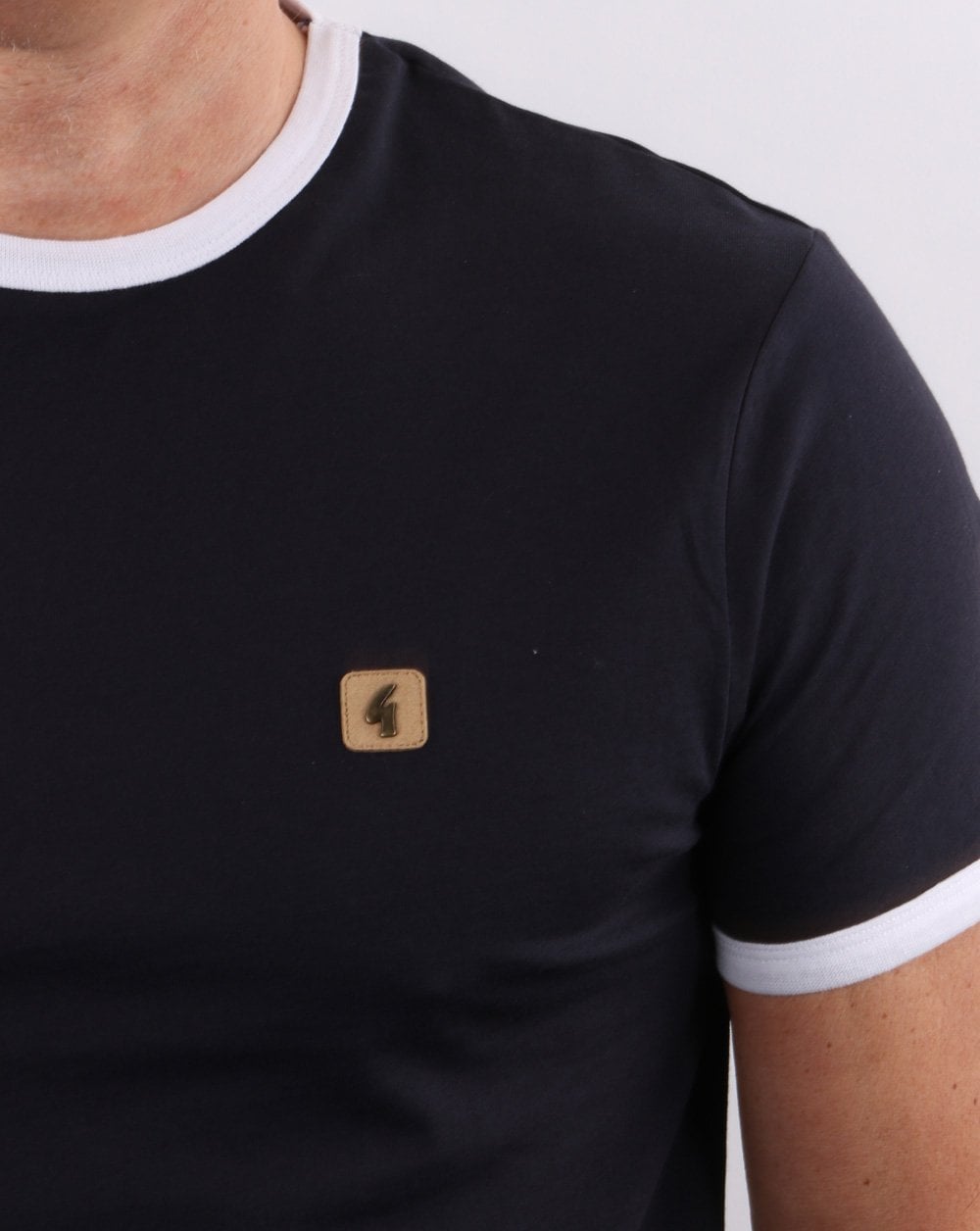 Gabicci Vintage Ringer T-shirt Navy