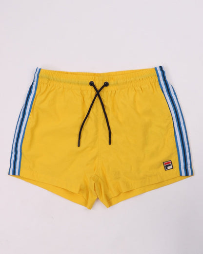 Fila Vintage Retro Sports Swim Shorts Yellow