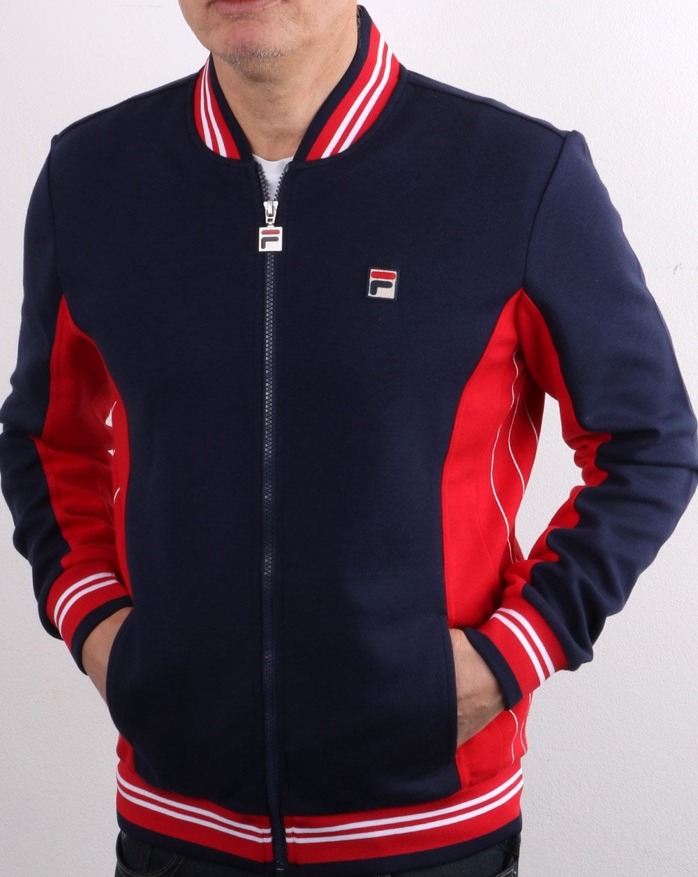 Fila Vintage Mk1 Settanta Track Top Navy/Red