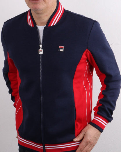 Fila Vintage Mk1 Settanta Track Top Navy/Red