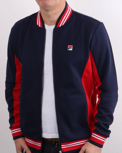 Fila Vintage Mk1 Settanta Track Top Navy/Red
