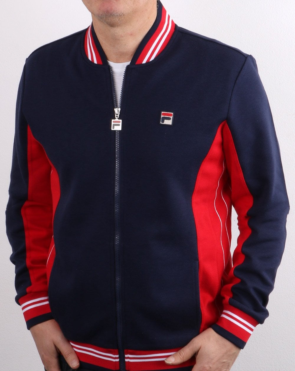 Fila Vintage Mk1 Settanta Track Top Navy/Red