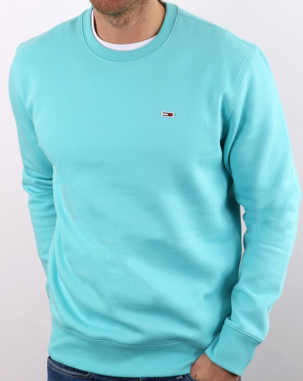 Tommy Jeans Sweatshirt Aqua Blue