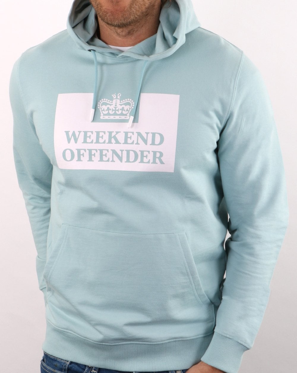 Weekend Offender Hm Service Classic Hoody Cloud Blue
