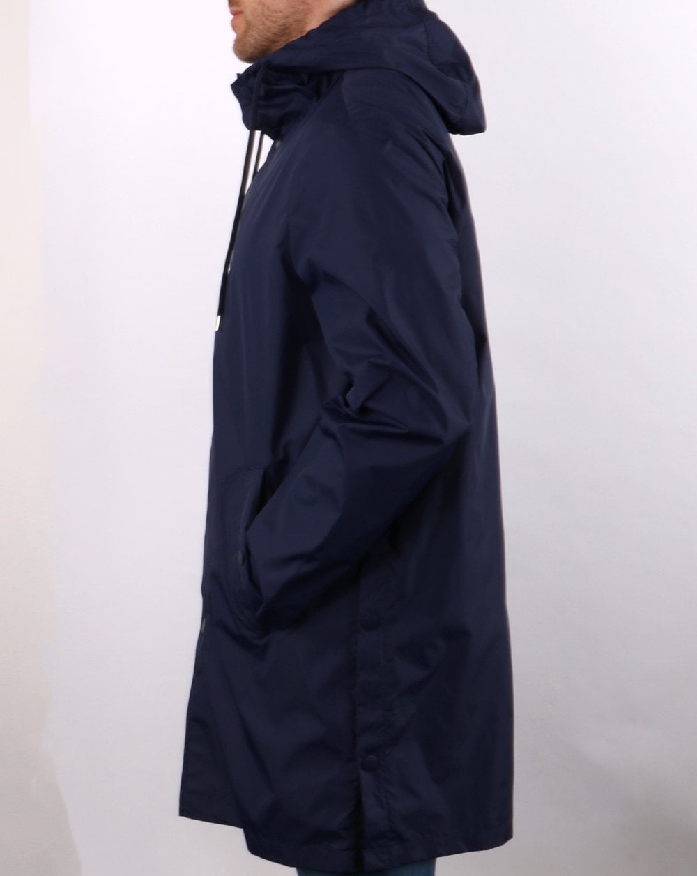 Benetton Hooded Mac Navy