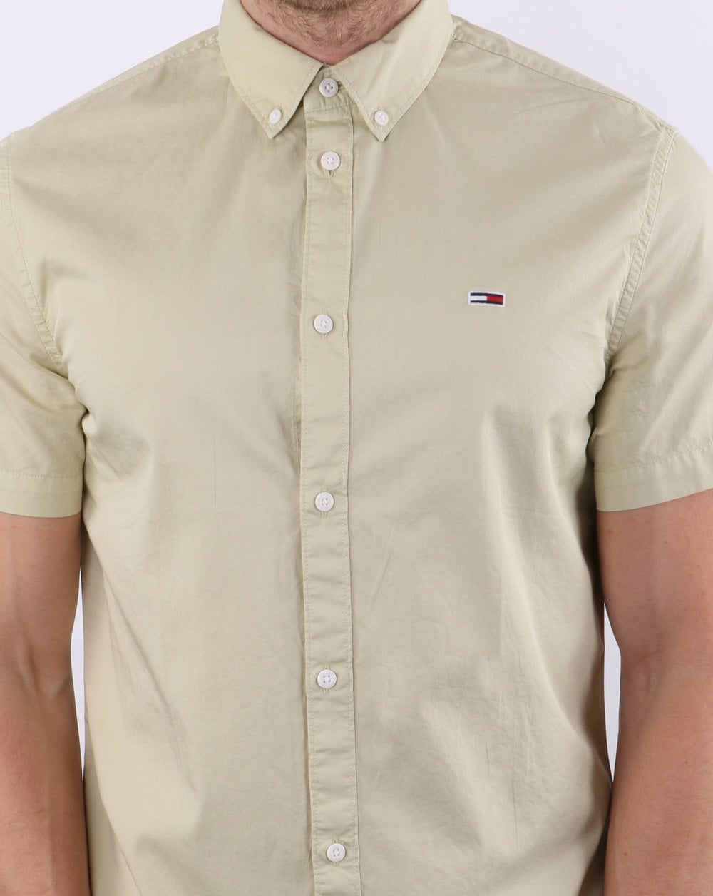 Tommy Jeans Lightweight Twill Shirt Bay Laurel