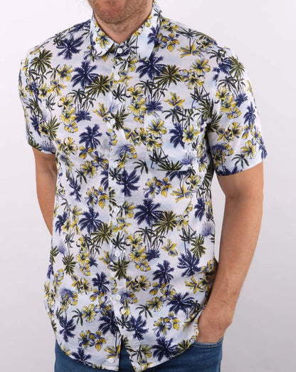 Benetton Short Sleeve Shirt Blue