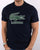 Lacoste Crackled Print Logo T Shirt Navy