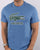 Lacoste Crackled Print Logo T Shirt Turquin Blue