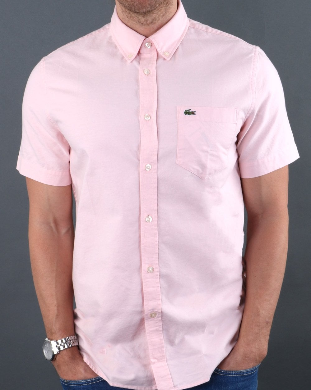 Lacoste Short Sleeve Shirt Pink