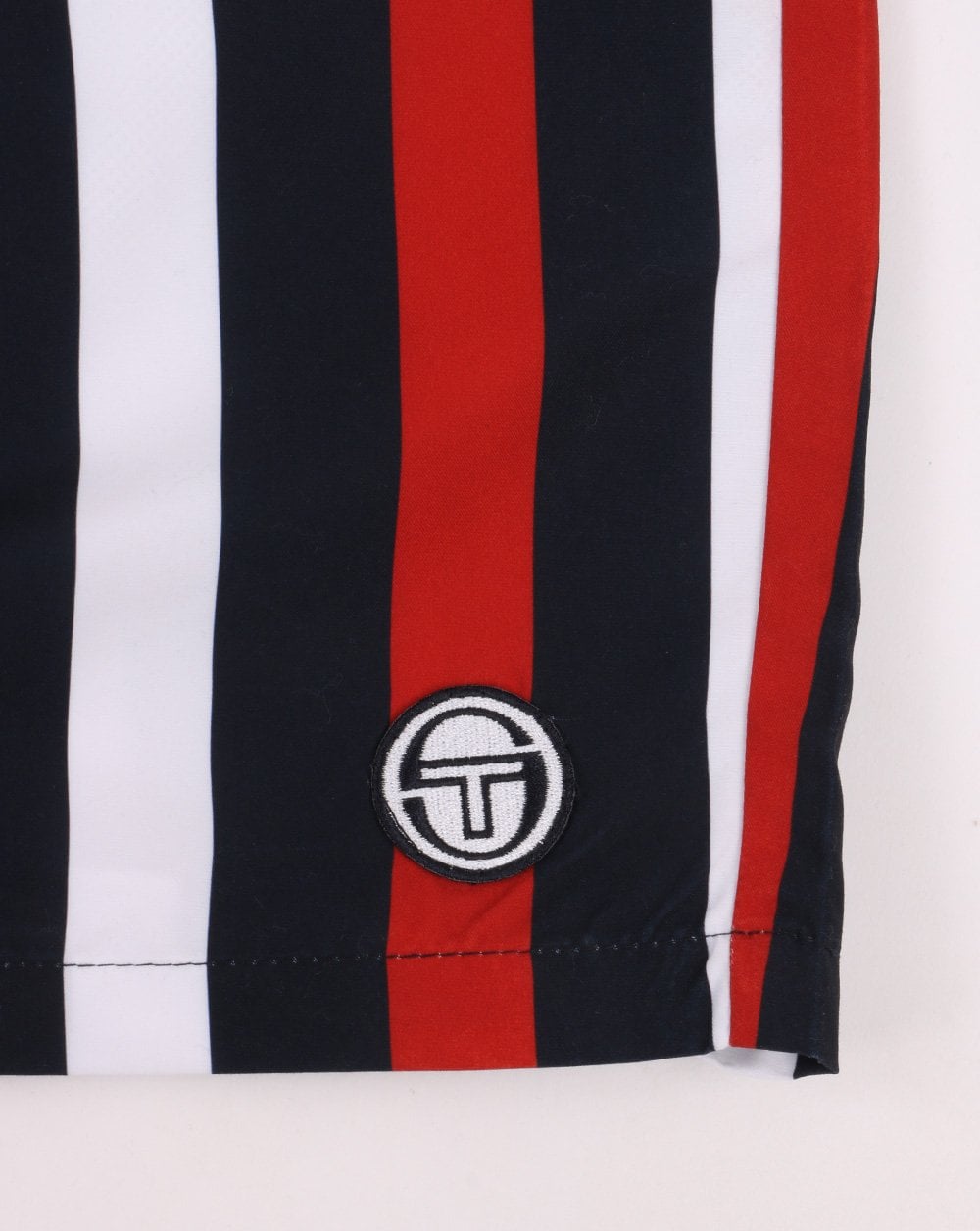 Sergio Tacchini Striped Swim Shorts Navy/Red/White