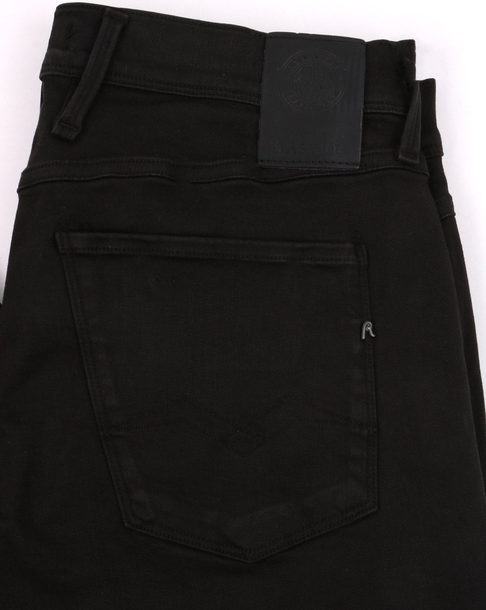 Replay Anbass Hyperflex Twill Jeans Black