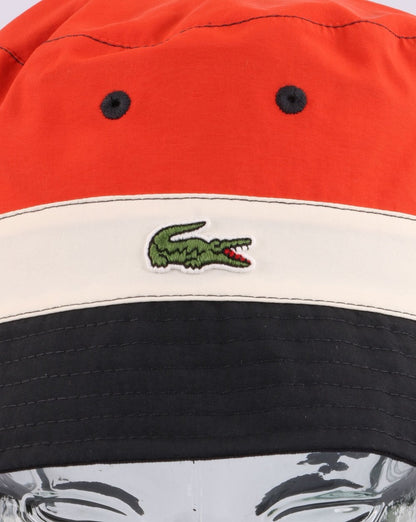 Lacoste Reversible Bucket Hat Dark Blue/Orange/Cream