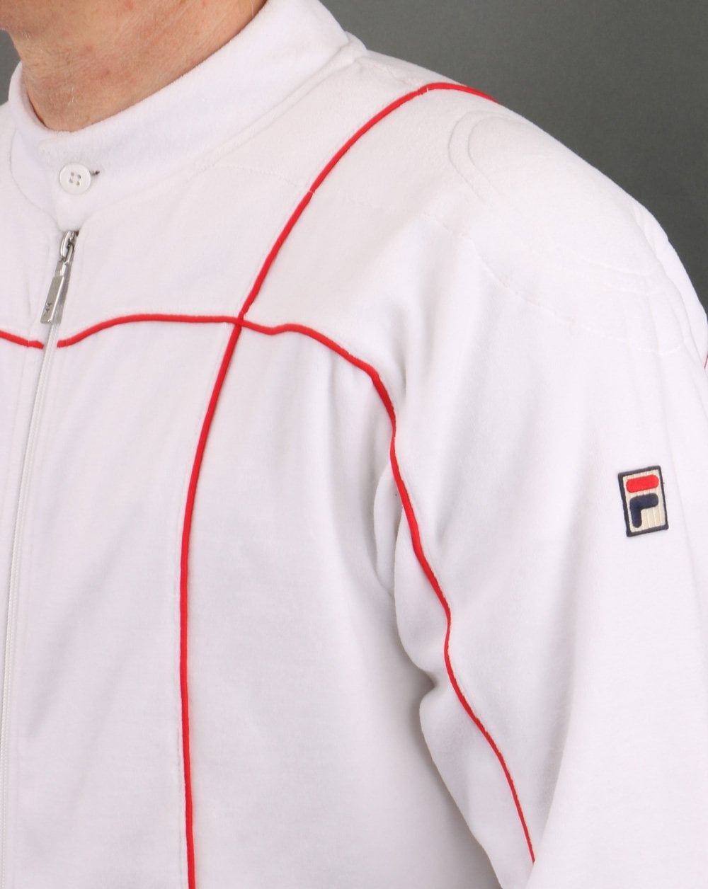 Fila Vintage Terrinda Velour Track Top White