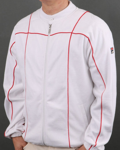 Fila Vintage Terrinda Velour Track Top White