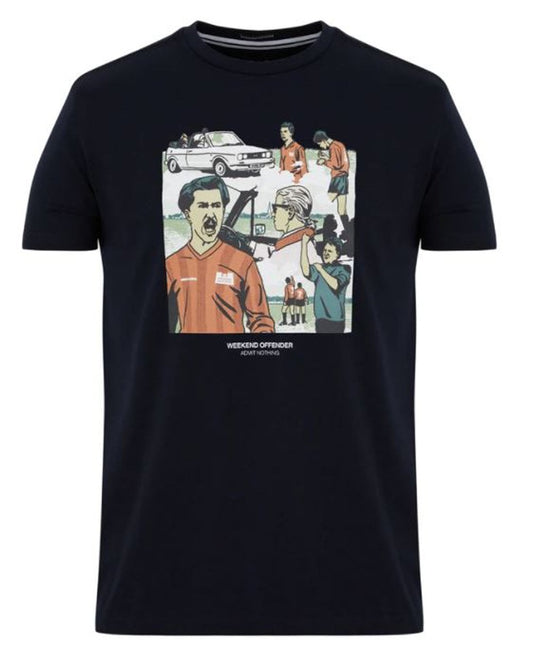 Weekend Offender Yeti T Shirt Navy