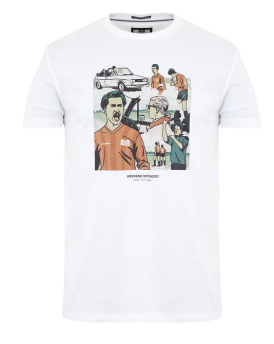 Weekend Offender Yeti T Shirt White