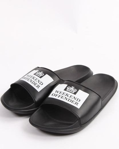 Weekend Offender La Piscine Slides Black