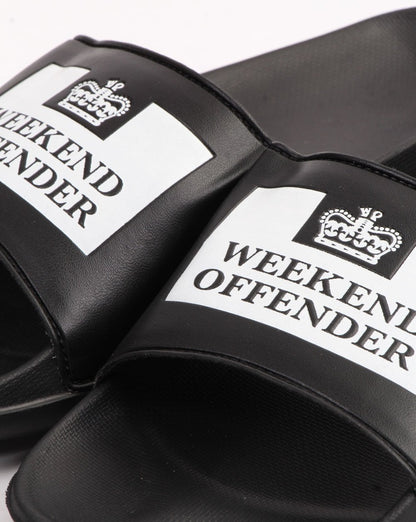 Weekend Offender La Piscine Slides Black