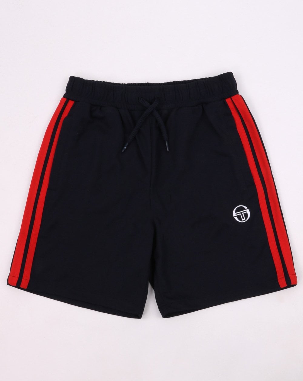 Sergio Tacchini Striped Casual Shorts Navy/Red