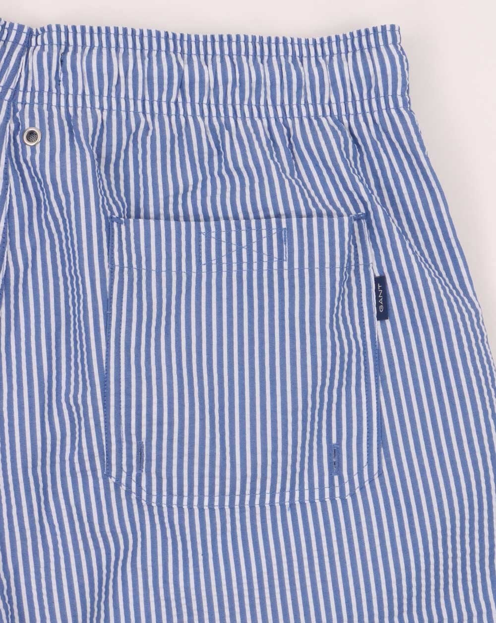 Gant Striped Swim Shorts Nautical Blue