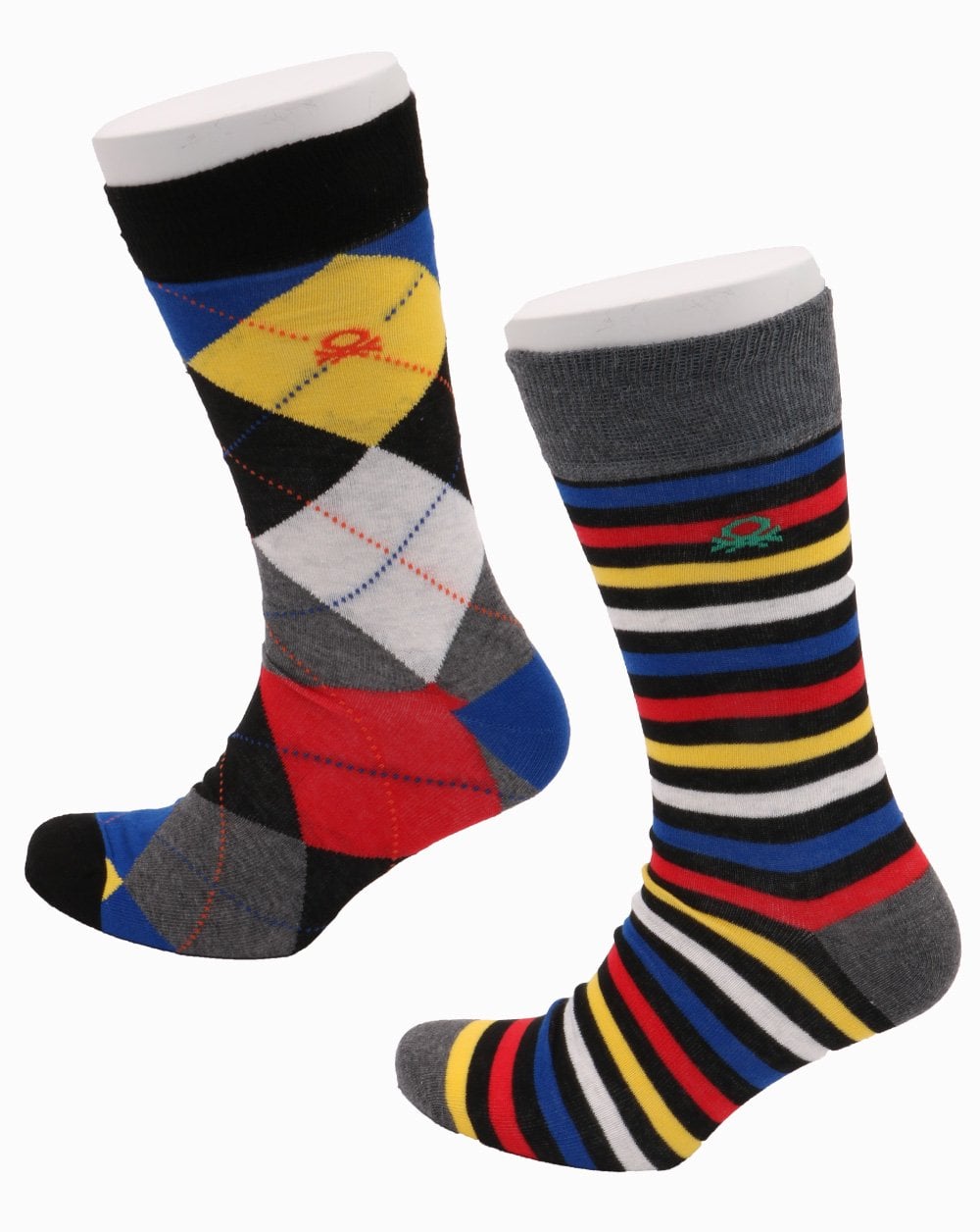 Benetton Twin Pack Socks Multi