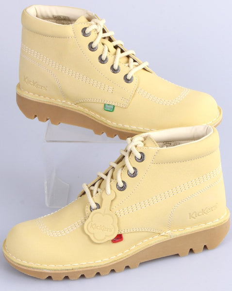 Kickers Kick Hi Nubuck Boot Soft Yellow