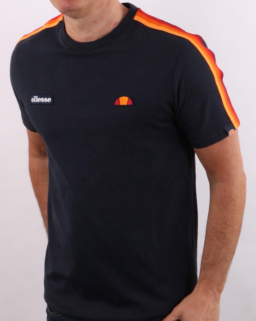 Ellesse Corp Tape T Shirt Navy