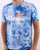 Ellesse Logo T Shirt Tie Dye Blue