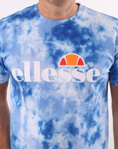 Ellesse Logo T Shirt Tie Dye Blue
