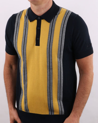 Ben Sherman Mod Stripe Polo Dark Navy