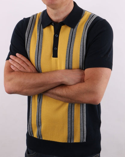 Ben Sherman Mod Stripe Polo Dark Navy