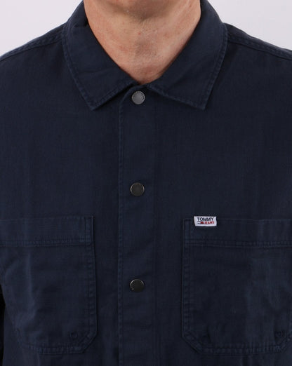 Tommy Jeans Lightweight Twill Overshirt Navy
