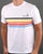 Sergio Tacchini White Multi stripe T Shirt