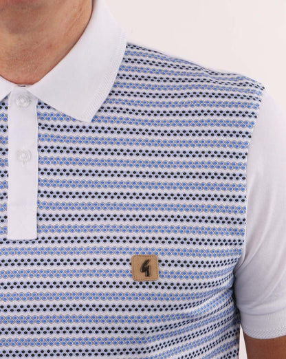 Gabicci Vintage Mills Polo Blue-White