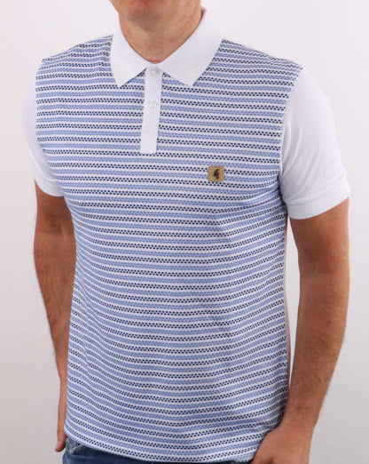 Gabicci Vintage Mills Polo Blue-White