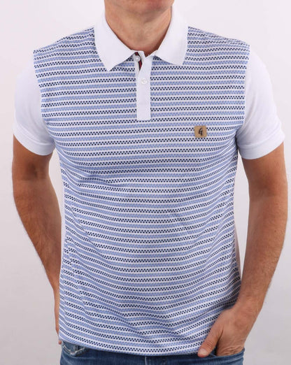 Gabicci Vintage Mills Polo Blue-White