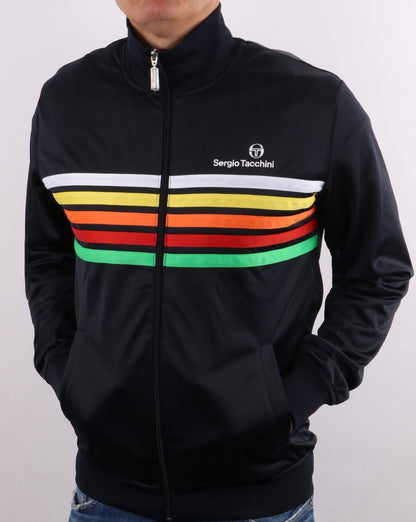 Sergio Tacchini Varena 5 stripe Track Top Navy