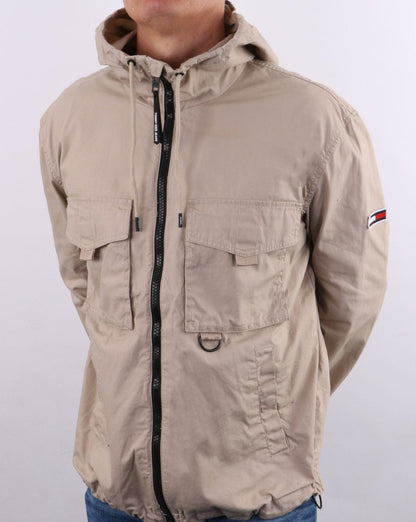 Tommy Jeans Lightweight Cotton Parka Soft Beige