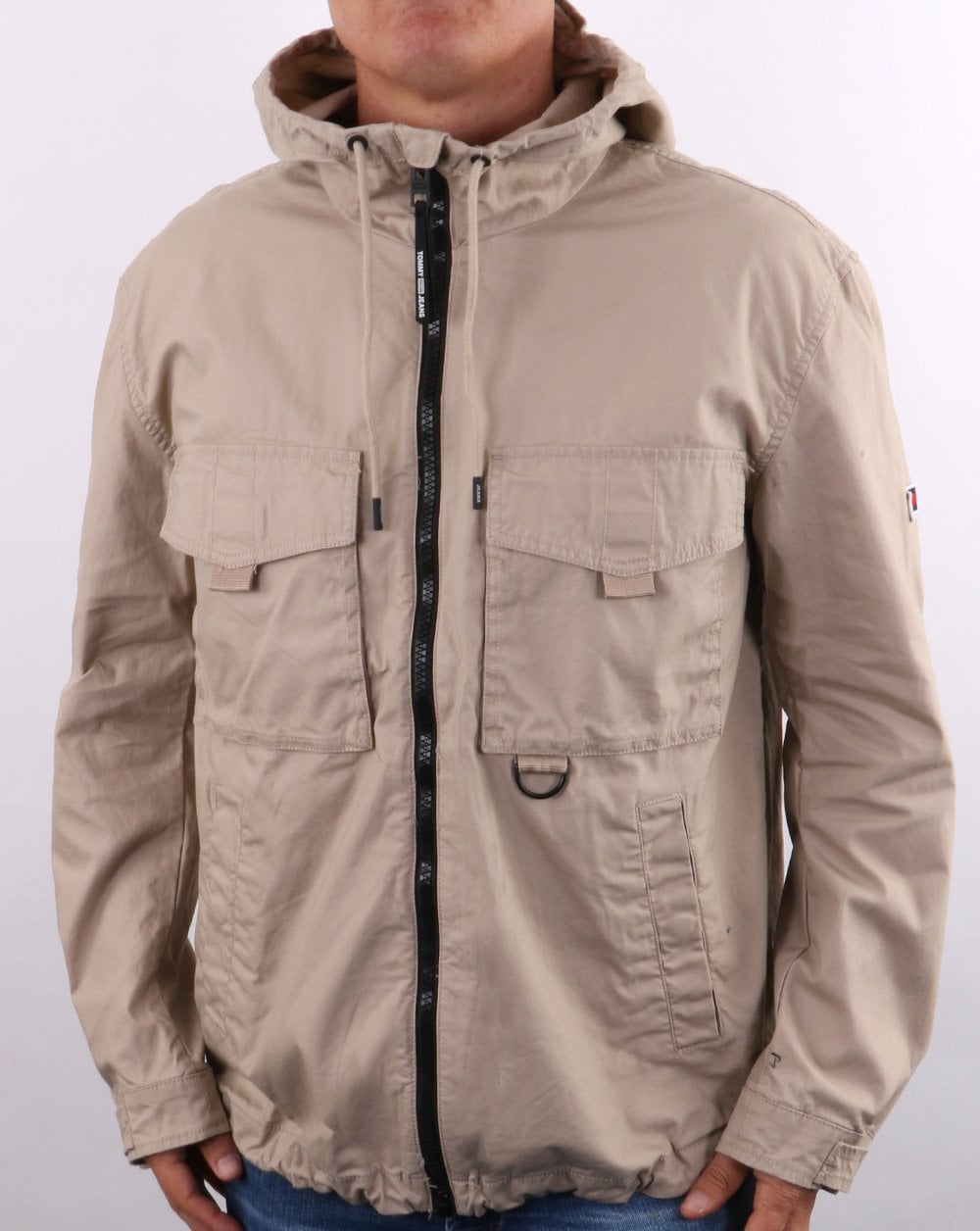Tommy Jeans Lightweight Cotton Parka Soft Beige