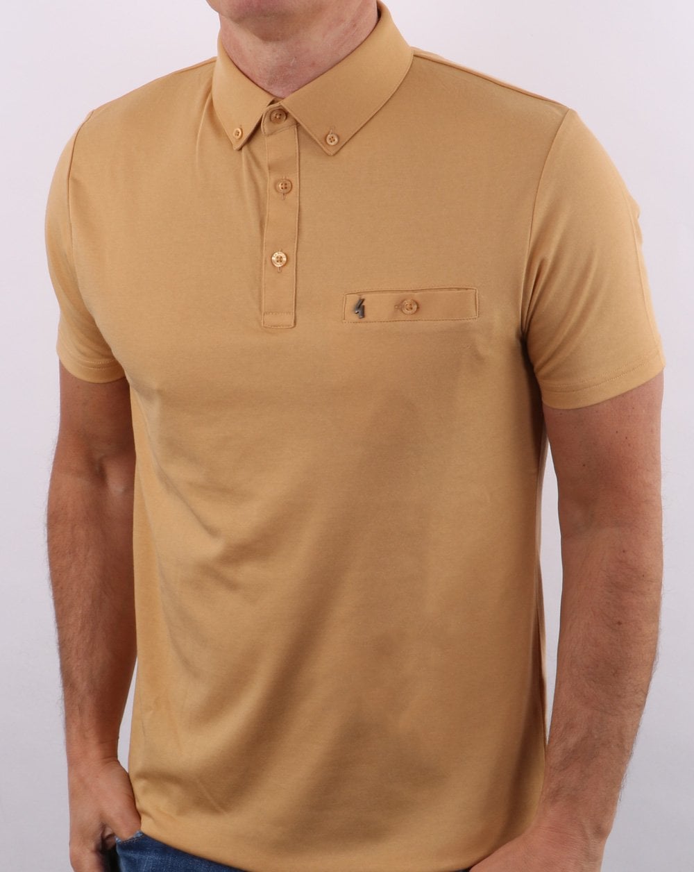 Gabicci Vintage Ladro Polo Shirt Sand