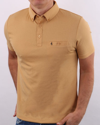 Gabicci Vintage Ladro Polo Shirt Sand