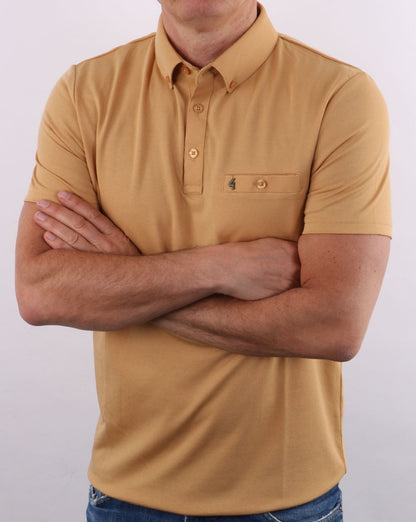 Gabicci Vintage Ladro Polo Shirt Sand