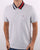 Tommy Jeans Flag Neck Polo Shirt Silver Grey Heather