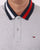 Tommy Jeans Flag Neck Polo Shirt Silver Grey Heather